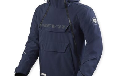 Giacca Moto Laminata Revit ALTAIR H2O Dark Blue Impermeabile Uomo Moto