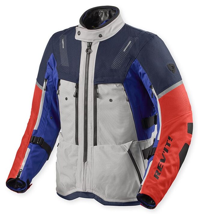 Giacca Touring Revit Sand 5 H2O Silver Blu red jacket Man triplo strato invernale sfoderabile