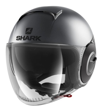 Casco jet Shark Nano Street Neon Mat AKK helmet casque