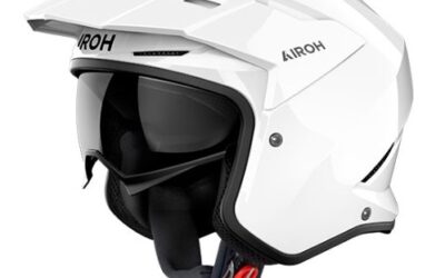 Casco jet Airoh Kombakt white helmet casque