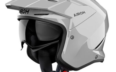 Casco jet Airoh Kombakt cement grey helmet casque