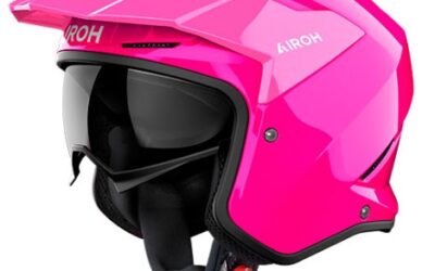 Casco jet Airoh Kombakt Pink helmet casque