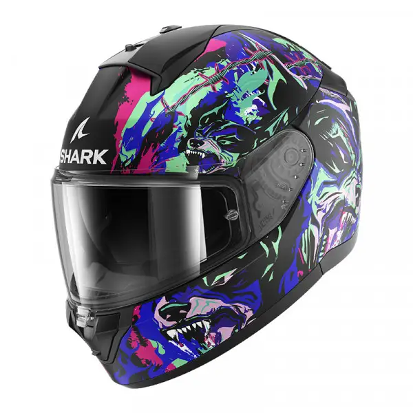 Casco integrale Shark RIDILL 2 Racing Beast mat KVG helmet casque