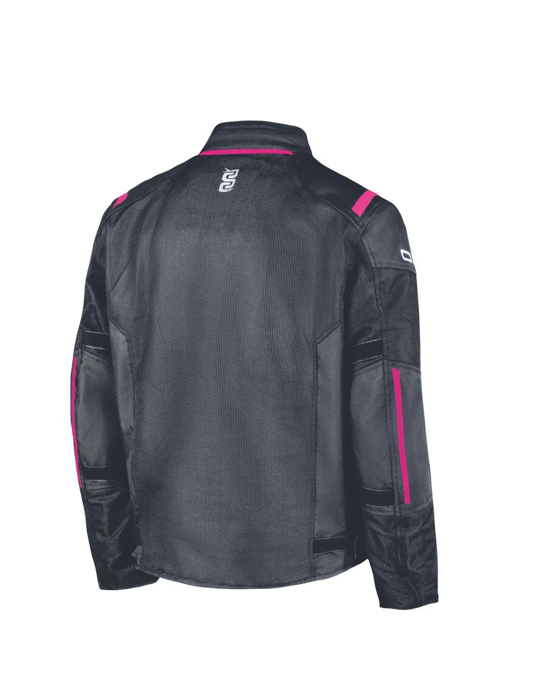 Giacca Moto Estiva Traforata OJ Flow Lady Black Fucsia Donna