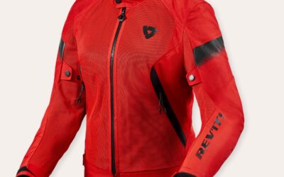 Giacca Moto Estiva Revit Control Air H2O Lady Red Donna