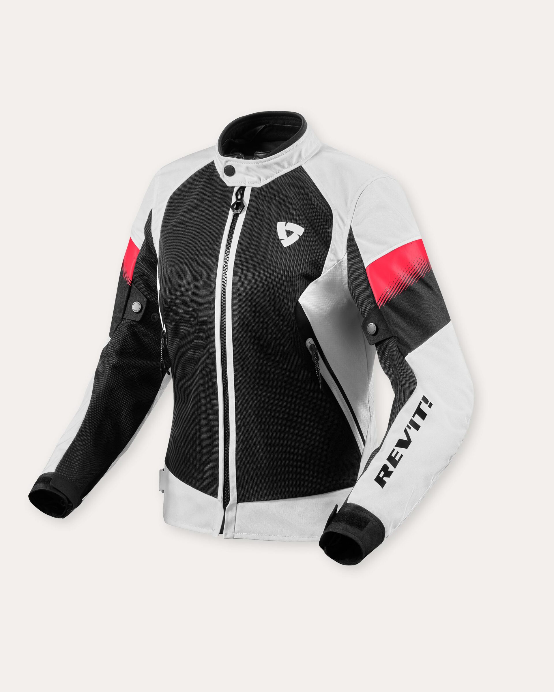 Giacca Moto Estiva Revit Control Air H2O Lady White Pink Donna