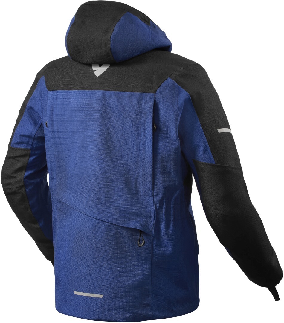 Giacca Moto Revit Tectonic H2O Black Blue Giacca tessile moto