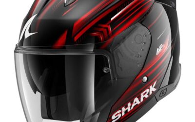 Casco jet Shark Skwal I3 Jet Light Blur Red KRW helmet casque