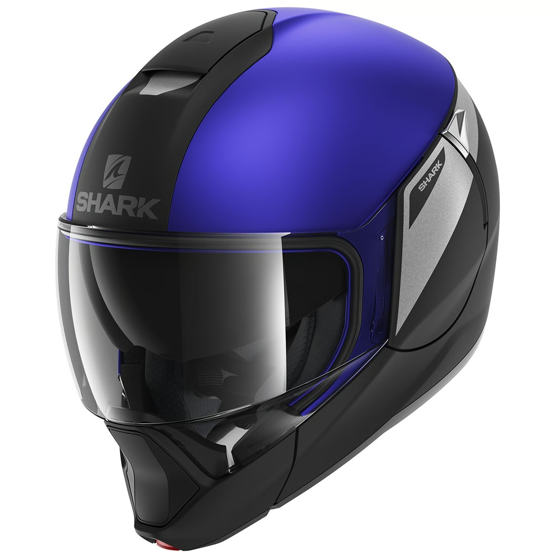 Casco jet Shark Evojet Karonn Blu KSB helmet casque