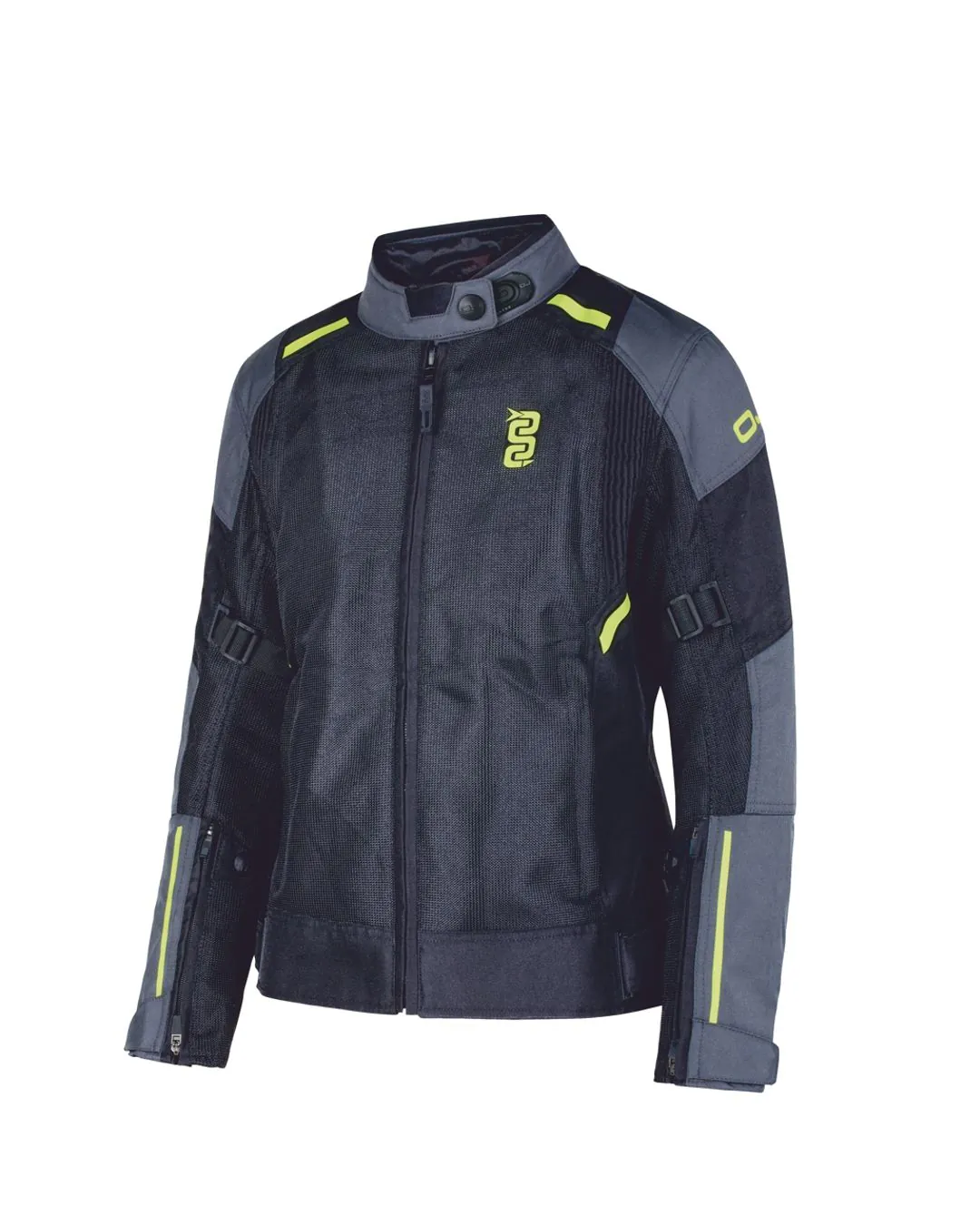 Giacca Moto Estiva Traforata OJ Streem 2 Lady Black Dark Grey Donna